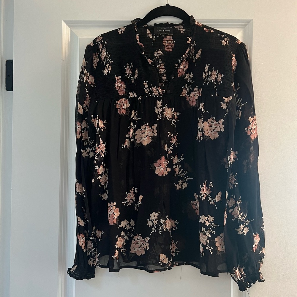Lucky Brand Floral flowy top